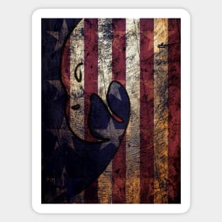 Distressed Patriotic Sticker